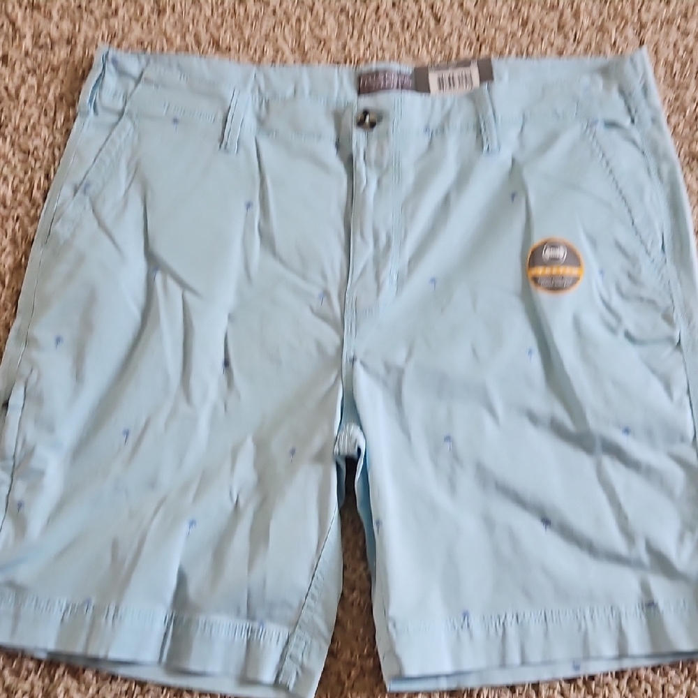 Falls Creek Men's Sky Blue Flat Front Shorts